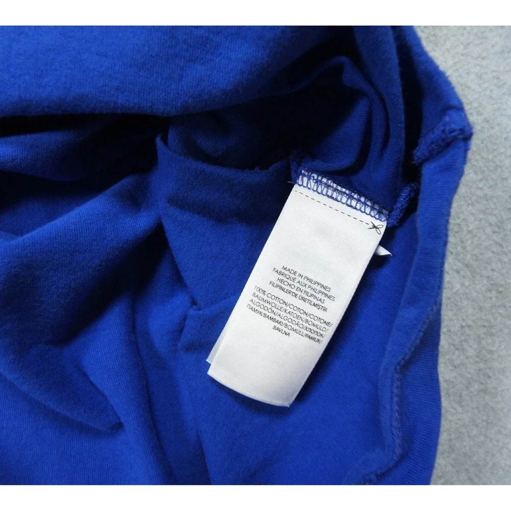 Polo Ralph Lauren Shirt Mens 2XL XXL Blue Long Sleeve Hooded Polo Bear Tee Adult